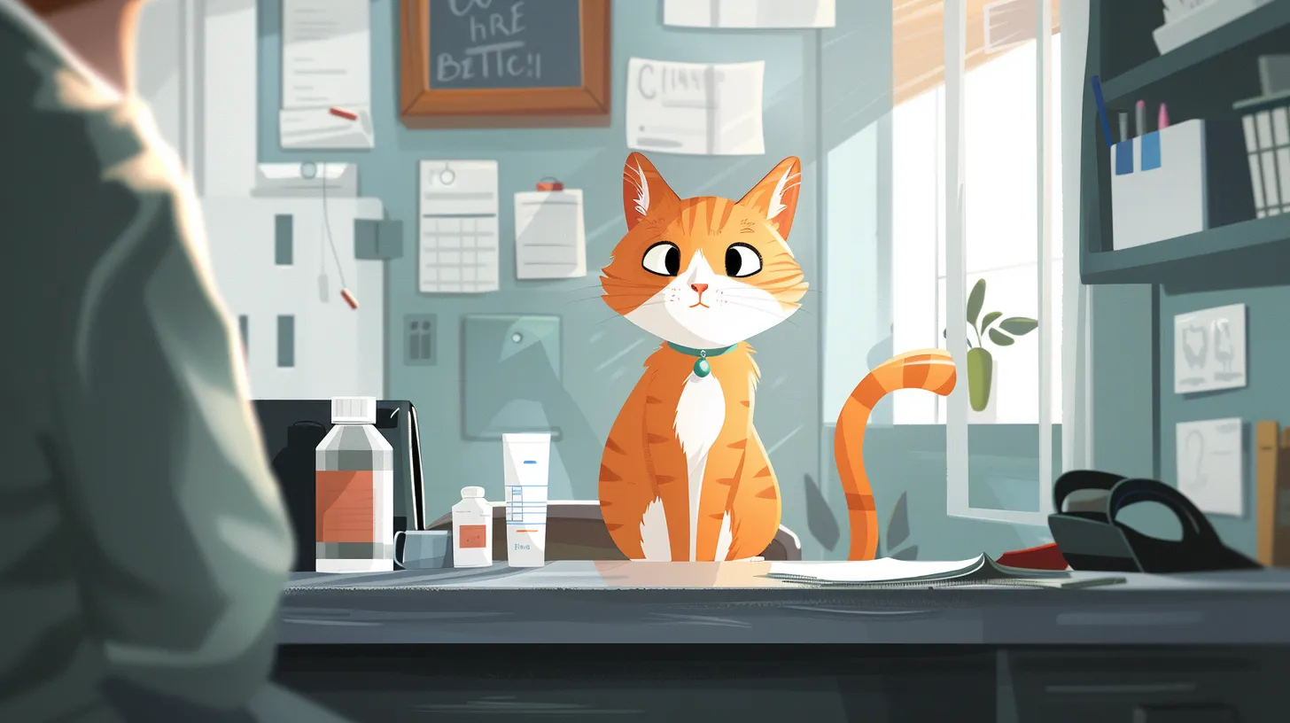 Cat in clinic